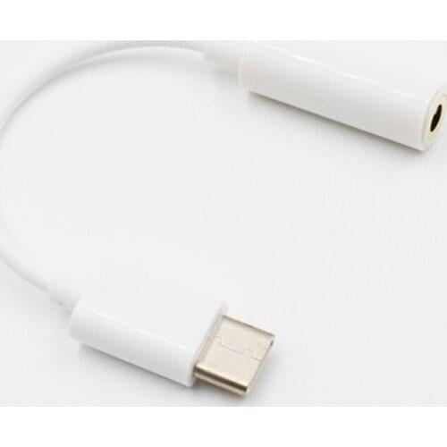 Type-C to 3.5mm Earphone Audio Cable Music Port Adapter AUX Jack for Xiaomi 6 Mi6 Letv 2 Pro 2 -Drop