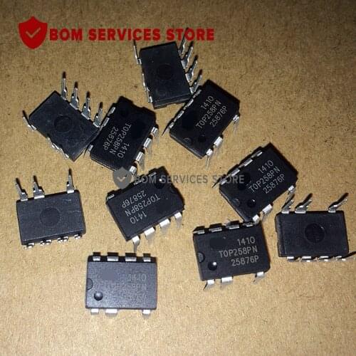 Fast Delivery 10pcs TOP258PN IC OFFLINE SWIT PROG OVP 8DIP
