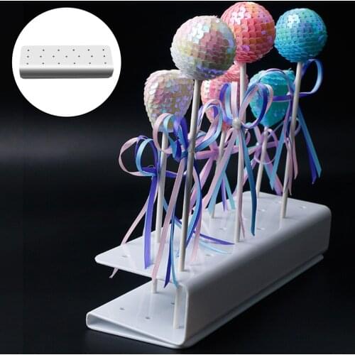 19 Holes Cake DIY Holder Baking Tools Display Holder Lolli Stand Shelf Lolli Stick Bakeware Kitchen Tool