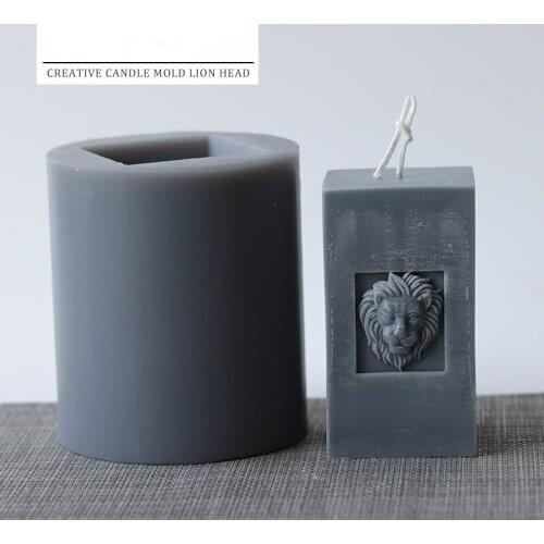 Candle mold creative candle lion head mold European style retro aroma candle decoration handmade DIY material