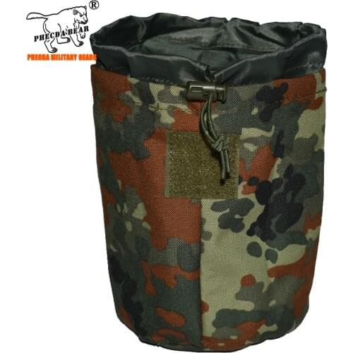 Germany army ammo pouch 1000D nylon molle pouch tactical combat chest rig pouch folded tactical vest pouch paintball dump pouch