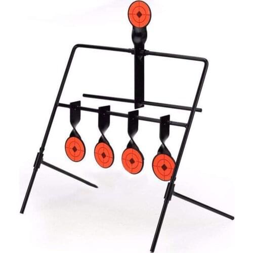 Hot Sale 5 Shooting Targets Metal Automatic Reset Rotating Air Rifle Shooting Outdoor Hunting Target Set For Practice Playing