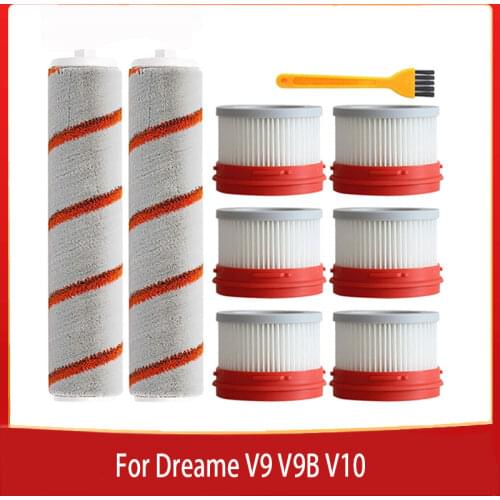 HEPA Filter For Dreame V9 V9B V10 Household Wireless Handheld Vacuum Cleaner Accessories Hepa Filter Roller Brush Parts Kit