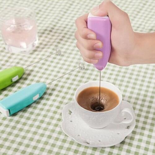 MICCK Electric Coffee Milk Egg Forthing Stainless Steel Handheld Mixer Blender Milk Creamer Bubbler For Cream Latte Cappuccino