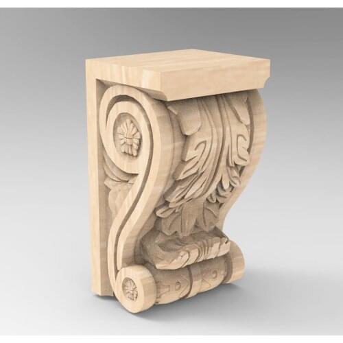 3D STL Model Supports Stands Legs for CNC Router Aspire Artcam Part of Corner or Column Carving Machine Relief _ decor 971