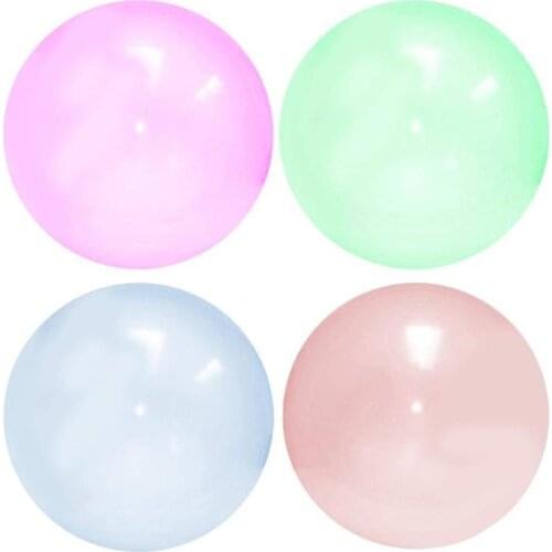 Kids Bubble Ball Balloon Indoor Outdoor Inflatable Ball Games Toys Soft Air Water Filled Bubble Ball Blow Up Balloon Toy