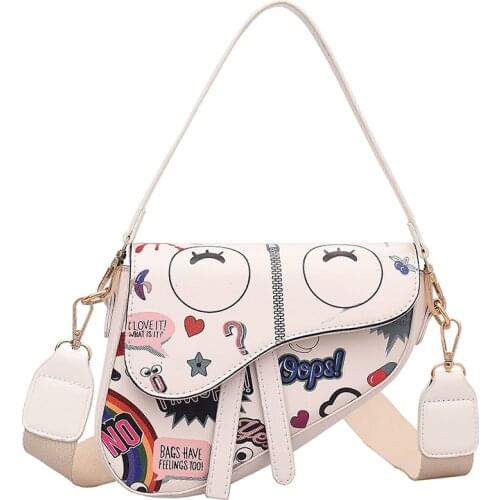 2022 New Fashion Women Crossbody Bag Western Style Square Sling Handbag for Female Envelope Saddle Bag Cute Shoulder Bags Brand