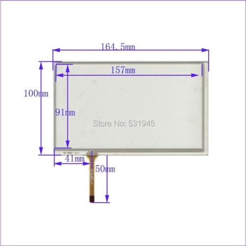 ZhiYuSun164.5mm*100mm New 7 Inch Touch Screen for 7GPS the GLASS is 164.5*100 for tble compatible TP2663 for soling gps touch
