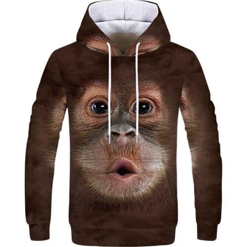 Autumn and winter new style 3d hoodie animal cartoon men and women casual hoodie fashion autumn hoodie top long sleeves