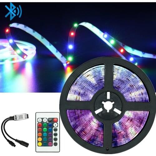 LED Strip Lights 2835 RGB Waterproof Bluetooth Controller 5M 10M 15M 20M SMD Flexible Christmas Decoration Compatible bedroom