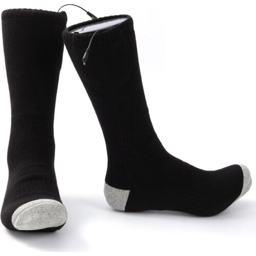Winter Elastic Heating Socksw/o Power Bank Rechargeable Breathable Outdoor Anti-Cold Foot Heated Thermal Stockings Outdoor Sport