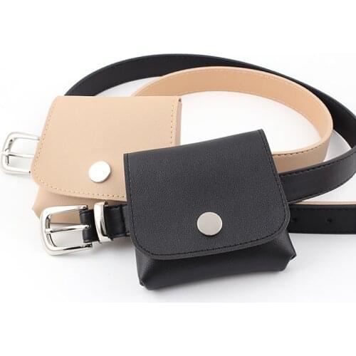 2020 Pack Women Belt Bag Leather Waist Bag Fashion Womens Pure Color Ring PU Messenger Shoulder Chest