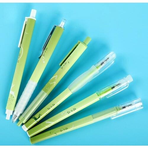 36 pcs/lot Kawaii Fresh Deer Gel Pen Cute 0.5mm black ink Signature Pen School Office writing Supplies Promotional Gift