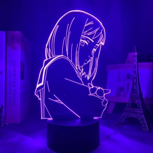 3d Anime Lamp FLCL Nightlight for Bedroom Decor Led Night Light Birthday Gift Waifu Manga Led Light Fooly Cooly Mamimi Samejima