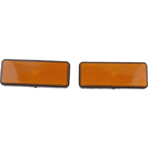 4 Pair Square Reflectors Universal For Motorcycles ATV Bikes Dirt Bike
