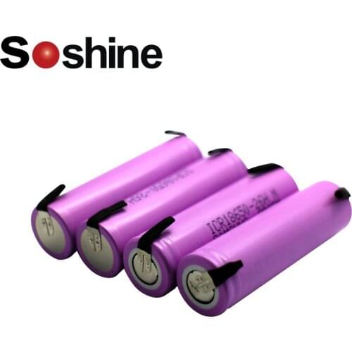 4pcs/lot 3.7V 2600mAh Original 18650 rechargeable li-ion Battery 2600 mAH batteries with tab
