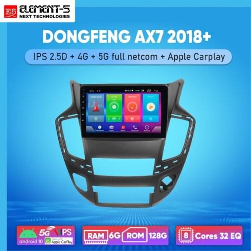 ELEMENT-5 10" 2G+32G Android 10 4G WIFI RDS DSP Car Radio For DONGFENG AX7 2018+ Navigation GPS HIFI