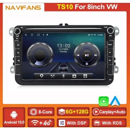 8inch 6G 128GB Android 10 DSP Car Radio for VW/Volkswagen/Golf/Passat/B7/B6/Skoda/Seat/Octavia/Polo/Tiguan GPS Multimedia Player