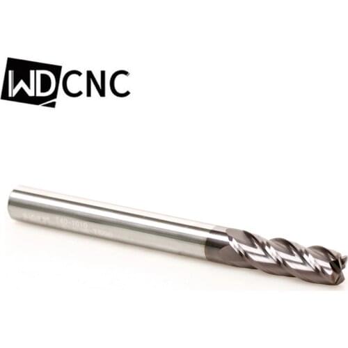 AYKT HRC55 Tungsten Carbide Tungsten CNC Milling Nose Radius Cutters Milling Tools Carbide corner radius End mill