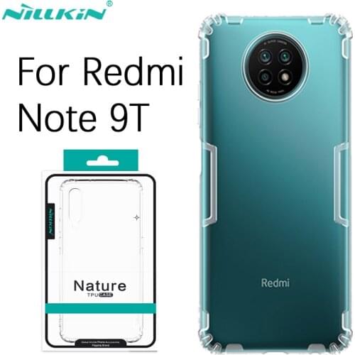 For Xiaomi Redmi Note 9T Case Nillkin Nature Series Transparent Clear Soft TPU Cover For Note9T 5G Casing