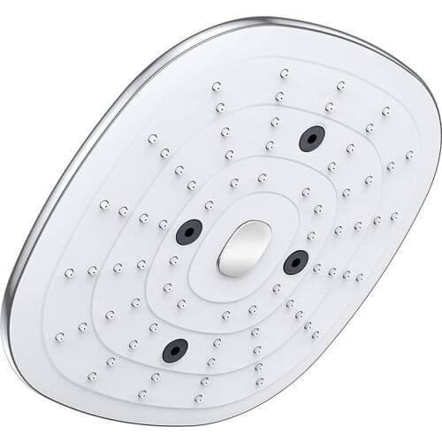 Fixed High-Pressure Shower Head, 9.5 Inch Bathroom High Flow Showerhead With Adjustable Directional Ball Joint