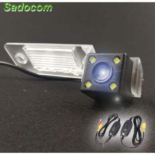 HD Car CCD 4 LED Night Vision Backup Rear View Camera Parking Reverse Waterproof For VW Tiguan Touareg POLO Sedan Santana Passat