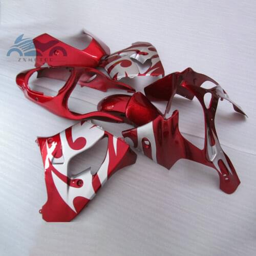 ABS plastic fairing kits for KAWASAKI Ninja ZX9R 00 01 motorcycle sports body repair fairings parts 2000 2001 ZX 9R red silver