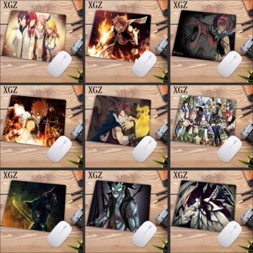 XGZ Anime Fairy Tail Mousepad Rubber Wrist Rest Gaming Speed Mouse Pad Rubber Keyboard Table Mat 22X18CM Pad Big Promotion