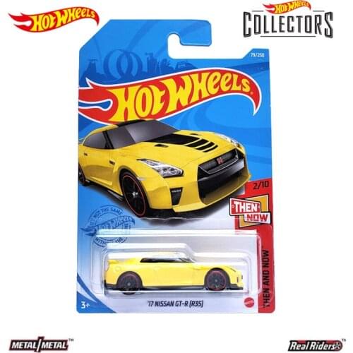 Hot Wheels Then And Now '17 Nissan Gt-R (R35) Yellow Edition