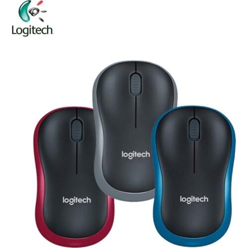 Logitech M186 2.4G Wireless Mouse with Ergonomic 1000dpi Nano Receiver Both Hands Laptop Gamer Official Verification Support