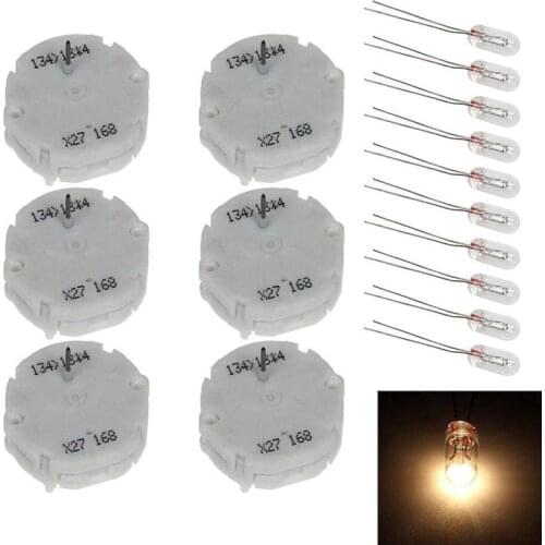 GM Stepper Motor Repair Kit - X27 168 - (6 Motor Kit + 10pcs Bulbs) Fits All 03-06 Chevy Silverados, Tahoes, Yukons, Suburbans