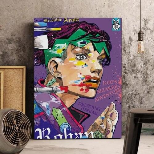 Wall Art Anime JoJo Bizarre Adventure Canvas Prints Painting Home Decoration Pictures Modular No Frame For Office Poster Artwork