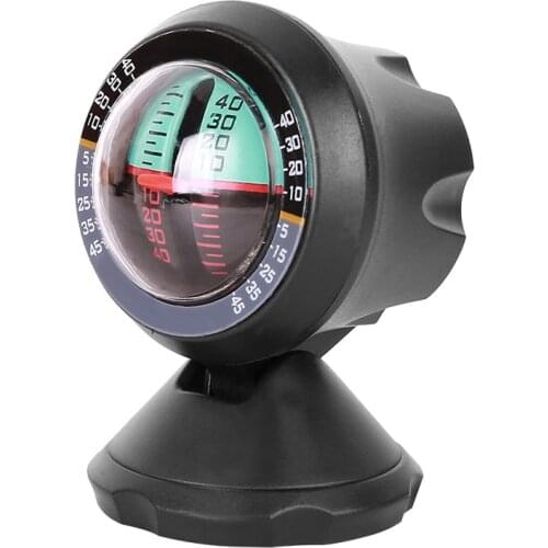 New Arrival 1pc Car Inclinometer Decoration Multifunction Measure Tool Vehicle Balance Slope Gradiometer For Car Motorcycles