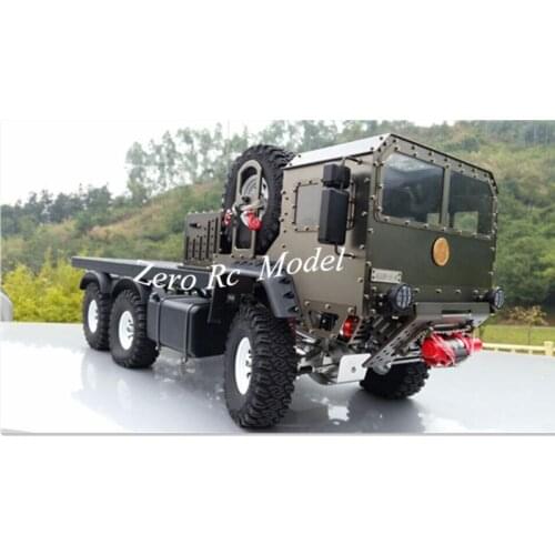 New Arrival! Full Metal 6*6 Simulation 1/10 Scaled RC Military Truck 6WD Electronic RC Toy Rock Crawler for Sale