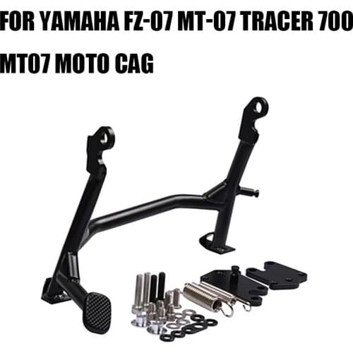 For Yamaha FZ-07 MT-07 Tracer 700 MT07 Moto Cag Motorcycle Kickstand Bracket Pillar Center Parking Stand Firm Holder Support