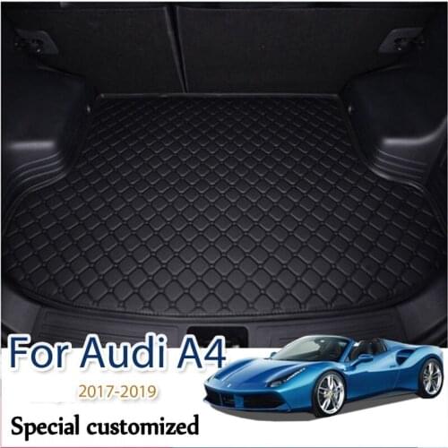 Custom Car trunk mat for Audi A4 2017 2018 2019 cargo liner carpet interior accessories cover