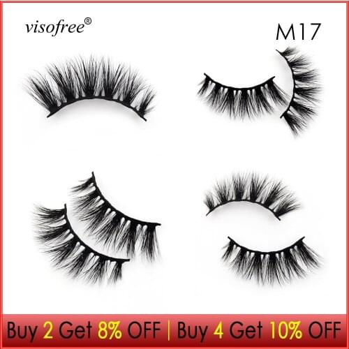 Visofree Eyelashes 3D Mink Lashes New lashes Cruelty free Mink Eyelashes Extension lashes Natural Long False Eyelashes Makeup