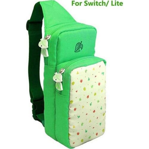 For Ns Switch/Switch Lite Animal Crossing Storage Bag Portable Travel Carry Case Cover Protective Shoulder Pack Game Accessory