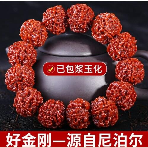 Vajrayana Bodhi Nepal factory direct sale of coated Vajrayana Bodhi Bracelet five petal King Kong Rudraksha collection