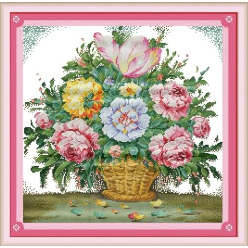 Gorgeous blossom (2) cross stitch stitching embroidery DIY handmade needlework supplies