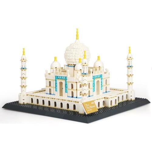 Wange 5211 Architecture series the Taj Mahal Model Building Blocks set Classic landmark house education Toys for children