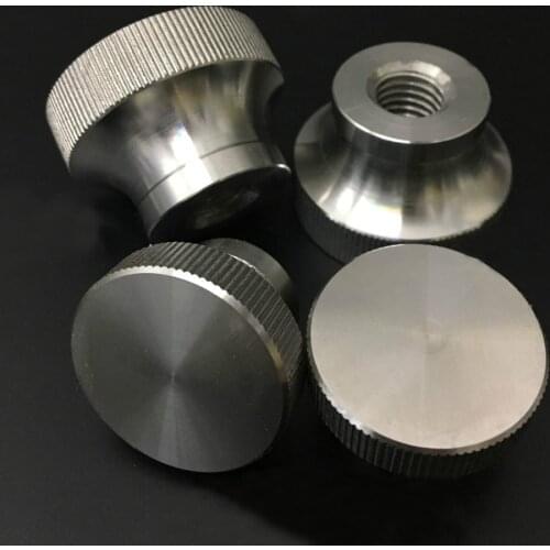 M3 M4 M5 M6 M8 M10 M12 Stainless Steel Mirror Blind Hole Nuts Flat Head Knurled Hand Tighten Knob Nut