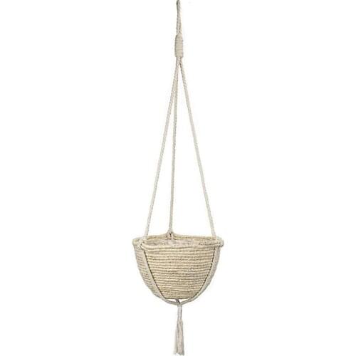 Wall Hanging Planter Flower Basket Storage Basket Planters Home Hand-woven Handmade Countyard Garden Outdoor Garden Pots Holder