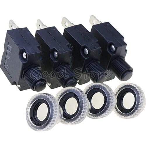 1PCS circuit Breaker MR1 3A,4A,5A,6A ,7A,8A,10A,15A,16A,18A,20A,25A ,30A thermal switch overload protector push button and cap