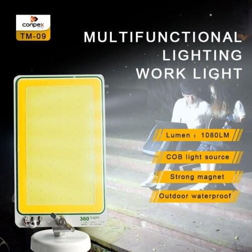 Portable Emergency lighting 20W LED Floodlights 12V COB foco double color magnetic base Working lamp rechargeable Battery