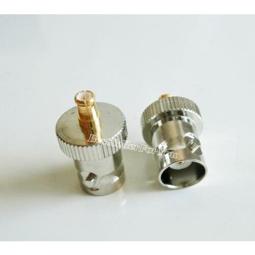1X BNC Female Jack To MCX Male Connector Plug Straight RF Connector Adapter GPS Antenna TV