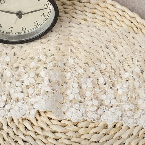 3yards/lot High Quality 14cm Wide Mesh Embroidery Lace Trim Diy Handmade Accessories The Material RS149