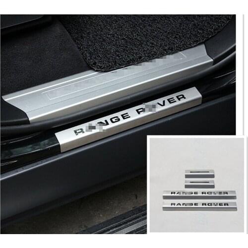 4* Steel Outside Door Sill Plate Threshold For Range Rover Sport Vogue 2014-2017
