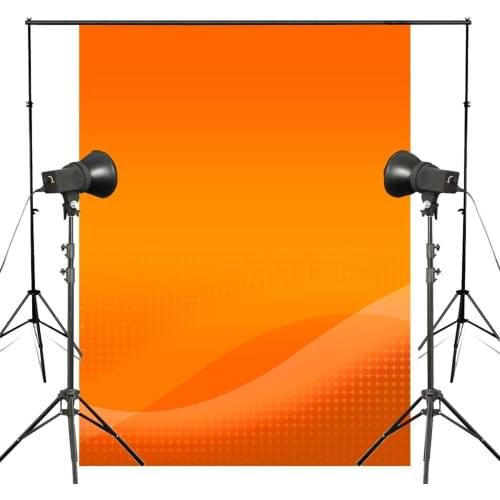 5x7ft Abstract Orange Photography Backdrop Wallpaper Background Photo Studio Props Wall
