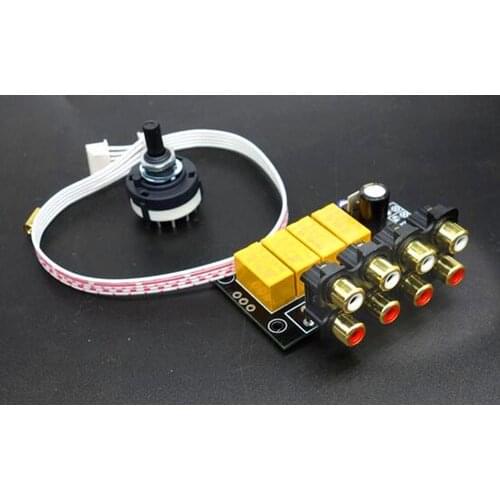 Free Shipping!!! 1 4 election board to switch the audio input audio board / kit / parts Board / Electronic Component